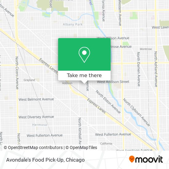 Avondale's Food Pick-Up map