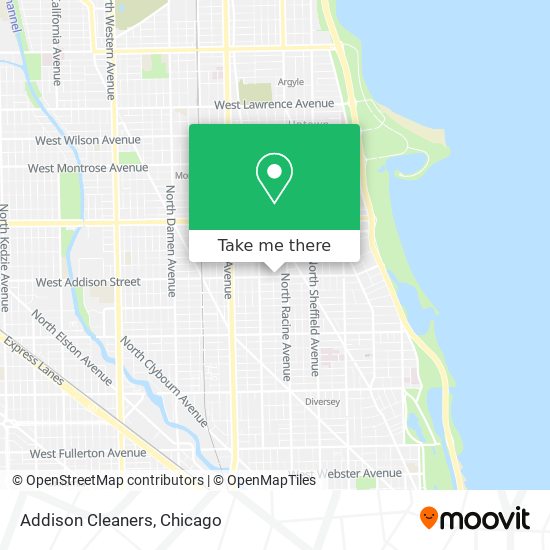 Addison Cleaners map