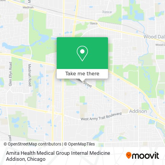 Amita Health Medical Group Internal Medicine Addison map