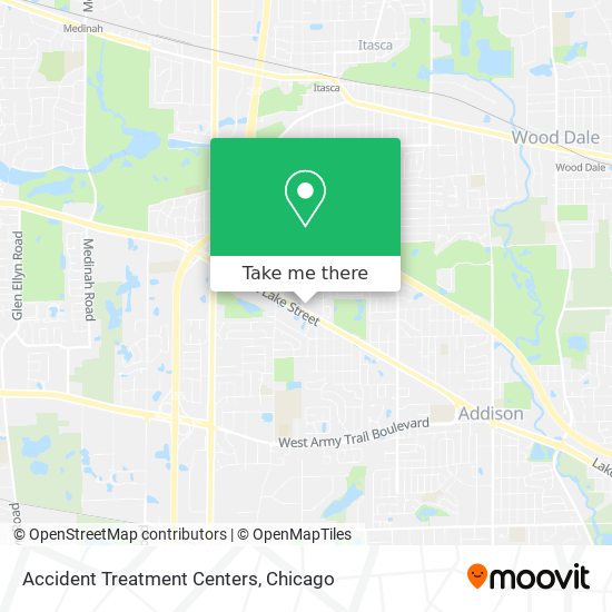 Accident Treatment Centers map