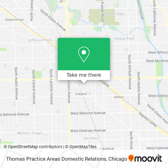 Mapa de Thomas Practice Areas Domestic Relations