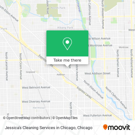 Jessica's Cleaning Services in Chicago map