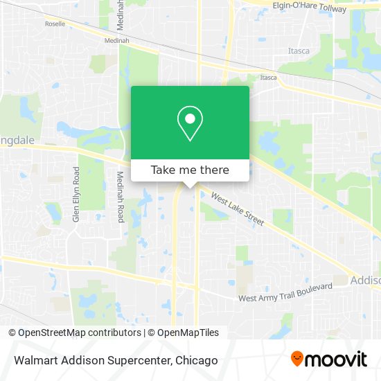 Mapa de Walmart Addison Supercenter