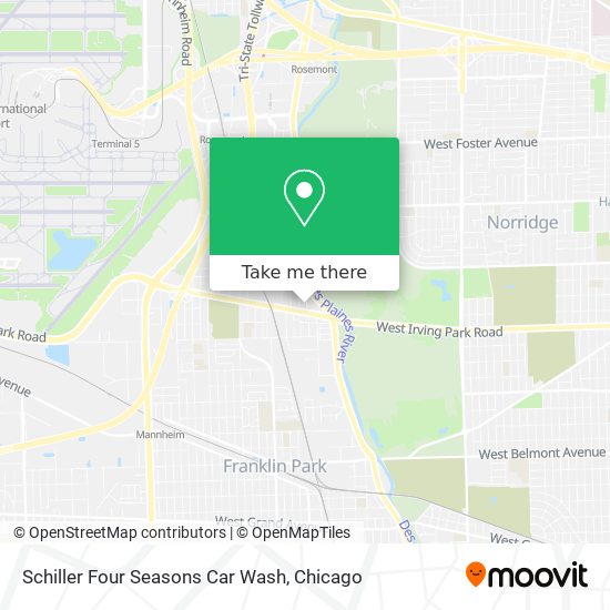 Schiller Four Seasons Car Wash map