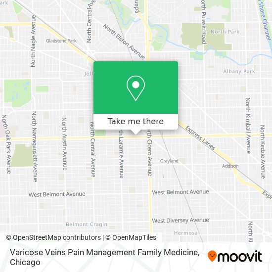 Mapa de Varicose Veins Pain Management Family Medicine