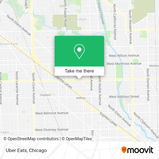 Uber Eats map