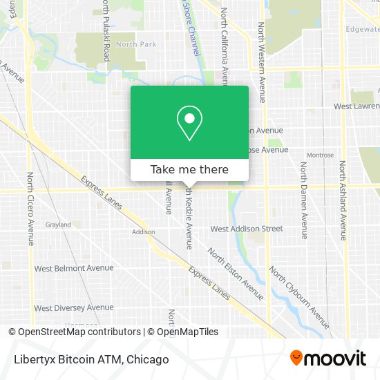 Mapa de Libertyx Bitcoin ATM