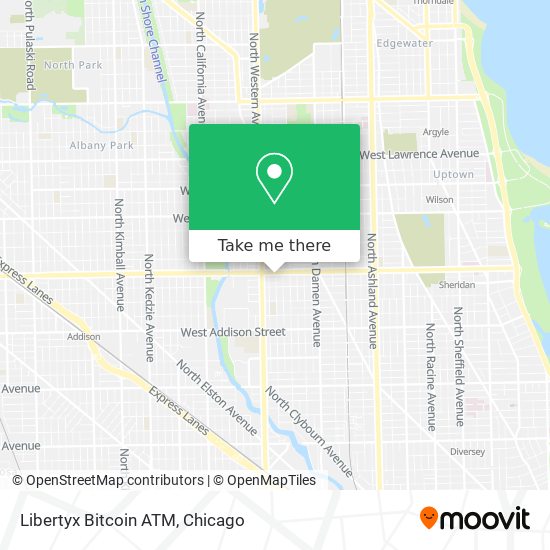 Mapa de Libertyx Bitcoin ATM