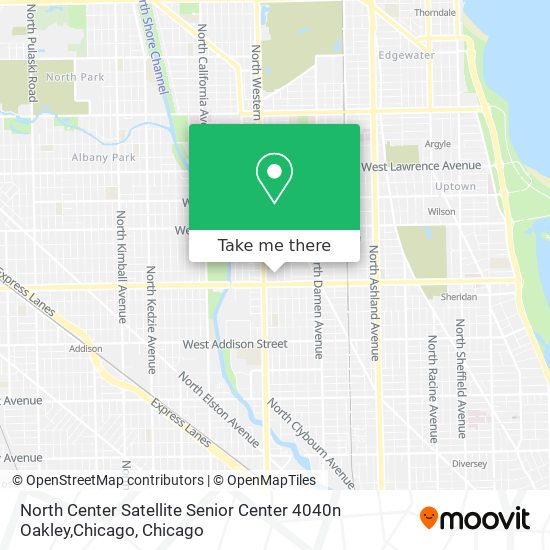 Mapa de North Center Satellite Senior Center 4040n Oakley,Chicago
