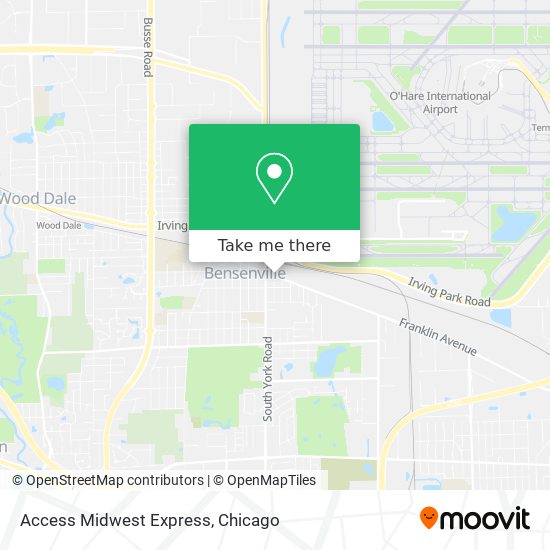 Access Midwest Express map