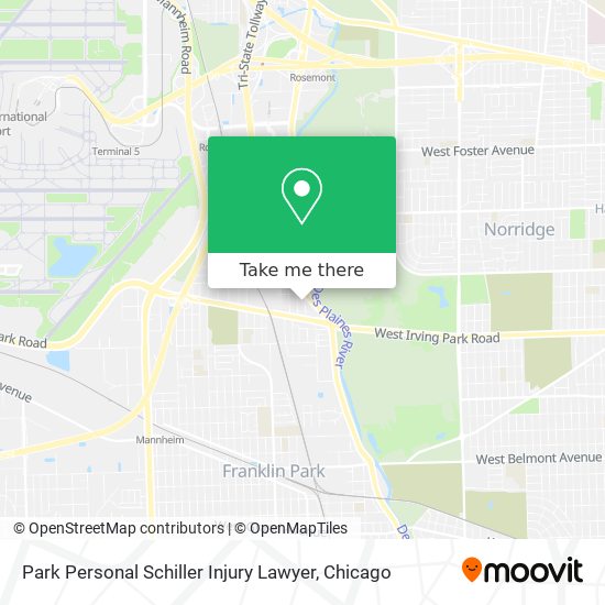 Park Personal Schiller Injury Lawyer map