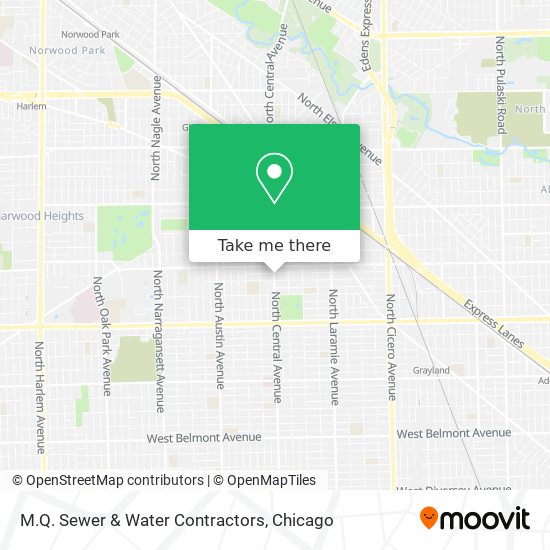 M.Q. Sewer & Water Contractors map