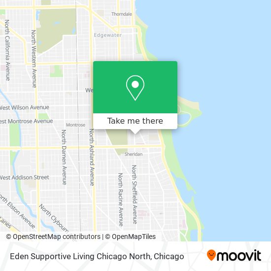 Eden Supportive Living Chicago North map