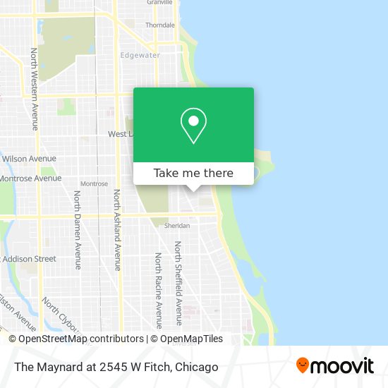 The Maynard at 2545 W Fitch map