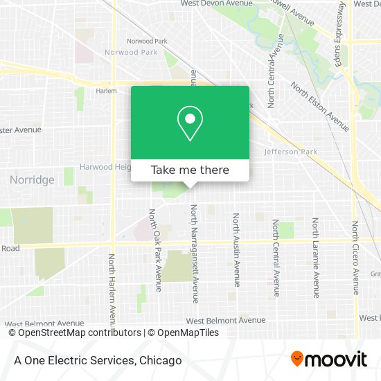 A One Electric Services map