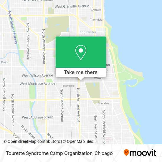Tourette Syndrome Camp Organization map