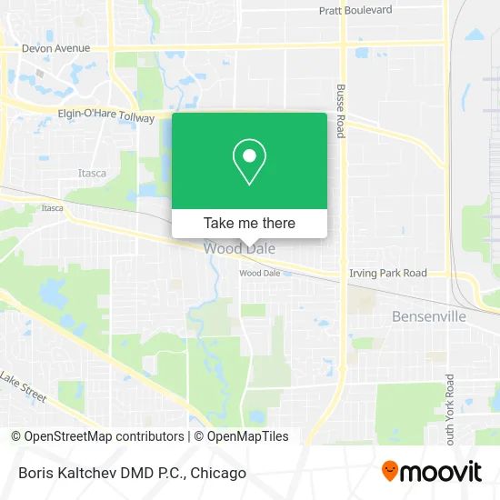 Boris Kaltchev DMD P.C. map