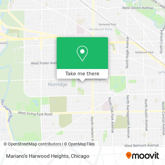 Mapa de Mariano's Harwood Heights