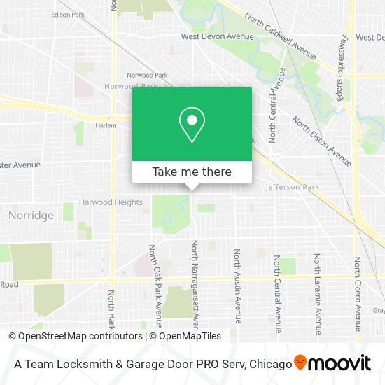 A Team Locksmith & Garage Door PRO Serv map