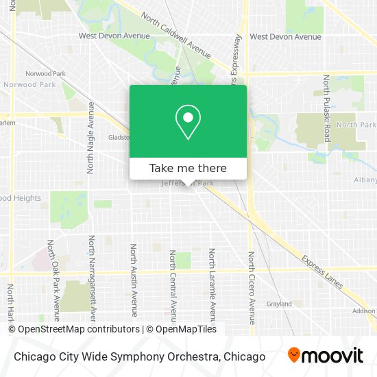 Chicago City Wide Symphony Orchestra map