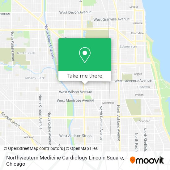 Mapa de Northwestern Medicine Cardiology Lincoln Square