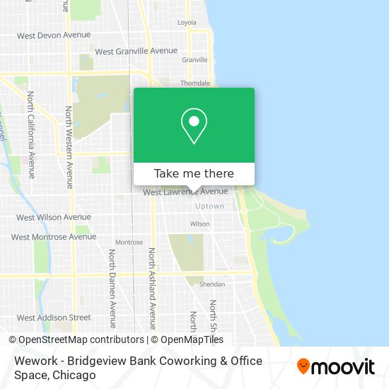 Wework - Bridgeview Bank Coworking & Office Space map