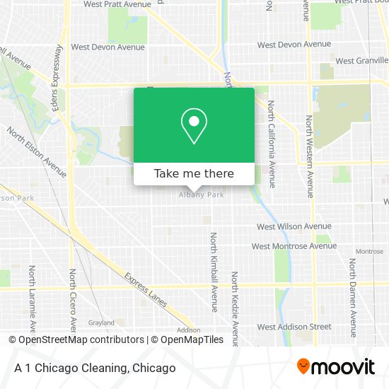 A 1 Chicago Cleaning map