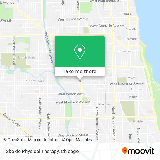 Mapa de Skokie Physical Therapy