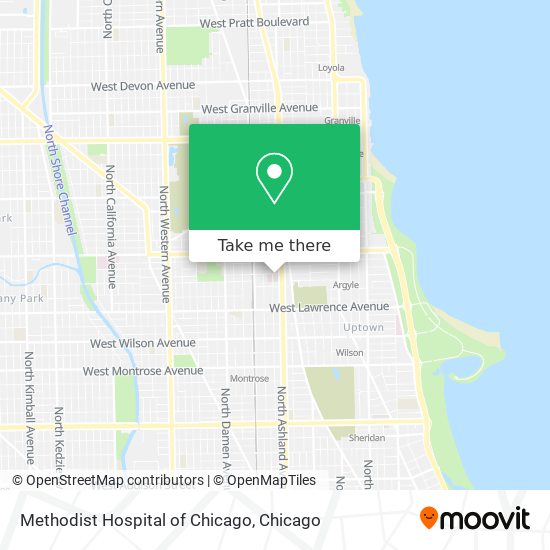 Mapa de Methodist Hospital of Chicago