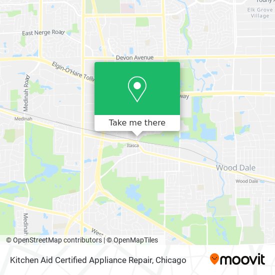 Kitchen Aid Certified Appliance Repair map