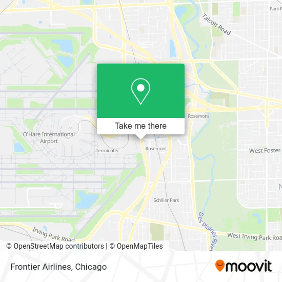 Frontier Airlines map