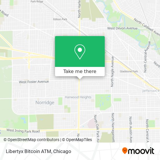 Mapa de Libertyx Bitcoin ATM