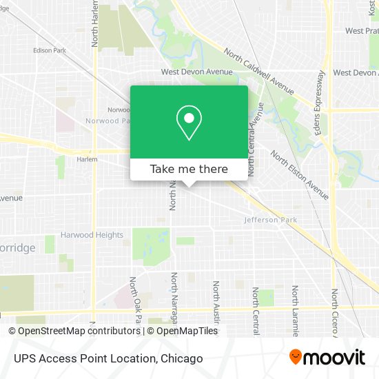 Mapa de UPS Access Point Location