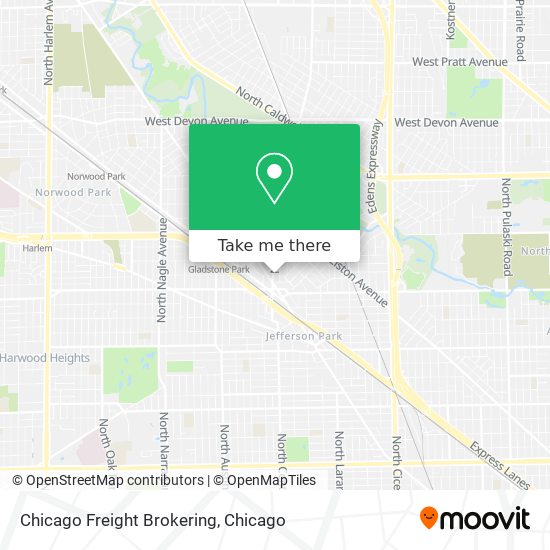 Chicago Freight Brokering map