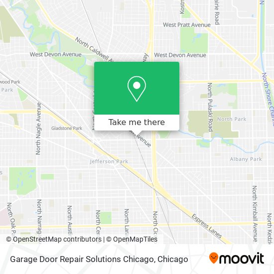 Mapa de Garage Door Repair Solutions Chicago