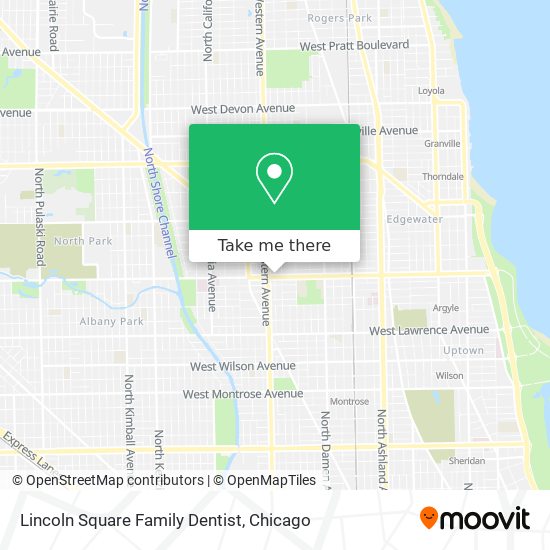 Lincoln Square Family Dentist map