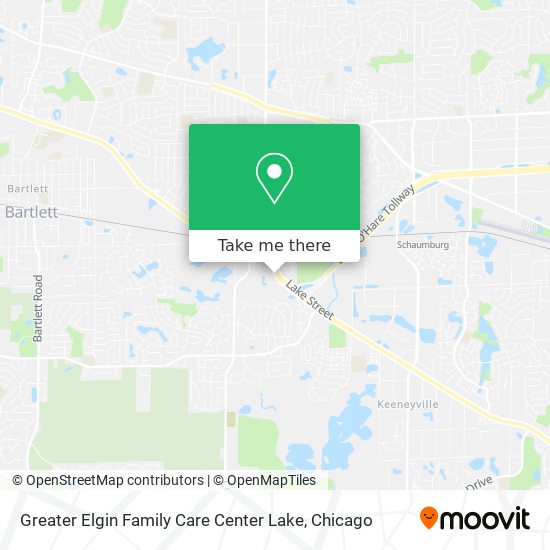Mapa de Greater Elgin Family Care Center Lake