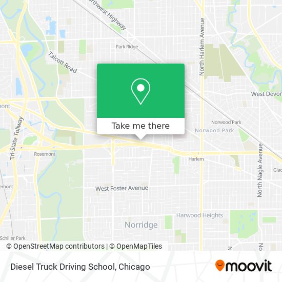 Diesel Truck Driving School map