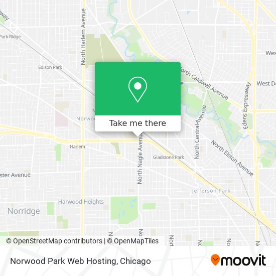 Norwood Park Web Hosting map