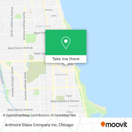 Ardmore Glass Company Inc map