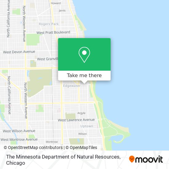 Mapa de The Minnesota Department of Natural Resources