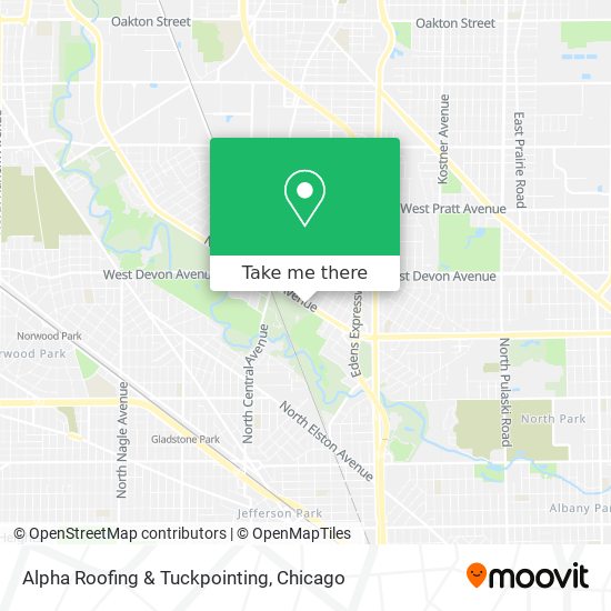 Alpha Roofing & Tuckpointing map