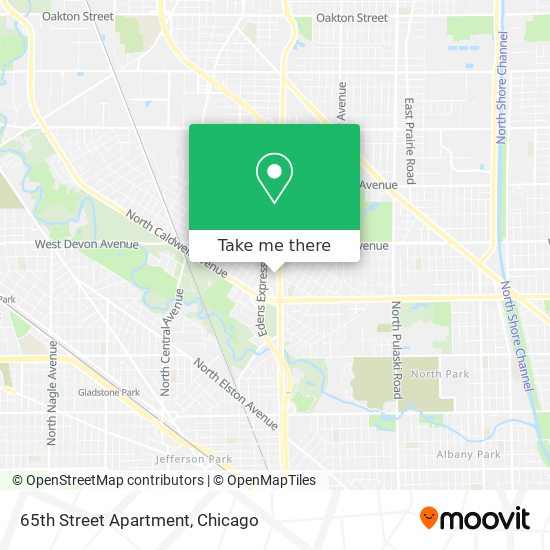 65th Street Apartment map