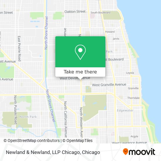 Mapa de Newland & Newland, LLP Chicago