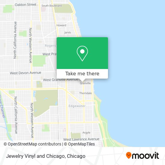 Mapa de Jewelry Vinyl and Chicago