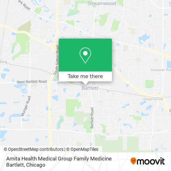 Mapa de Amita Health Medical Group Family Medicine Bartlett