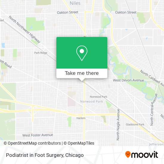 Podiatrist in Foot Surgery map