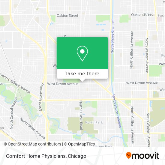 Comfort Home Physicians map