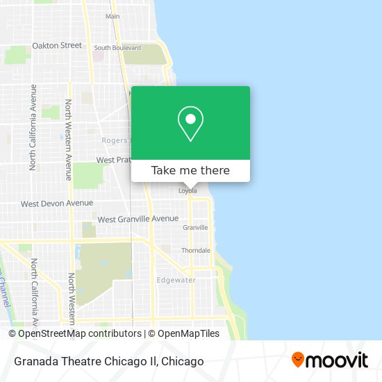 Mapa de Granada Theatre Chicago Il