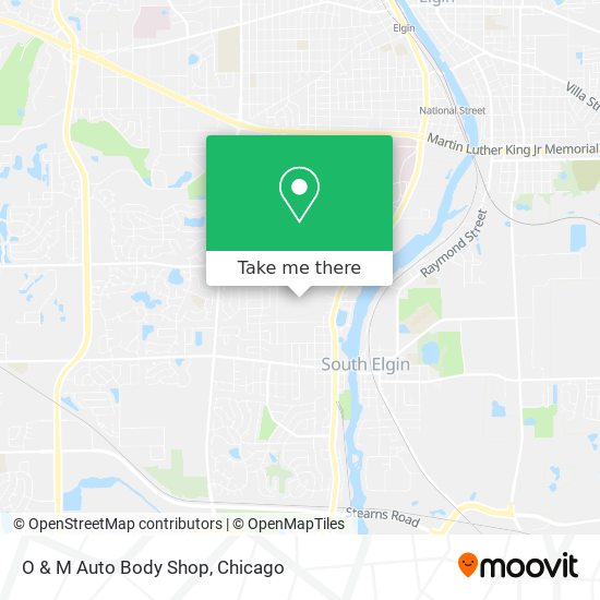 O & M Auto Body Shop map